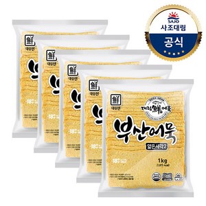 [사조대림] [대림냉동] 부산어묵얇은사각2 1 000g (냉동) x5개, 5개, 1kg