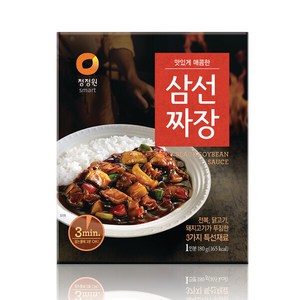 청정원 매콤한 삼선짜장, 180g, 1개