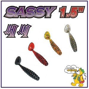 JRC 쎄씨1.5인치 웜 SASSY40/쏘가리 배스 꺽지 산천어, 36차트오렌지은펄, 1개