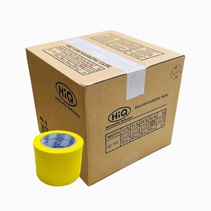 노루페인트 마스킹테이프 HIQ 하이큐 4100 / 길이 40M / 자동차 차량용 (BOX), HIQ 마스킹 노란색 45mm /40M/박스(20개), 20개