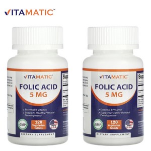 Vitamatic Folic Acid 5mg 120정 2개