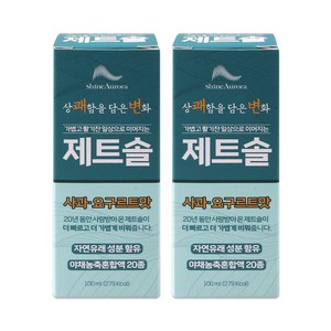 샤인오로라 제트솔 사과 요구르트맛, 2개, 100ml