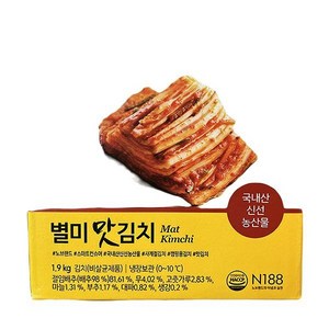 노브랜드 별미맛김치, 1.9kg, 1개