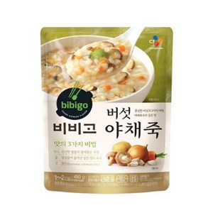 CJ 비비고 버섯야채죽 450g, 1개