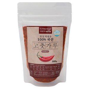 청정식품 국산 청양 굵은 고춧가루 매운맛, 1개, 300g