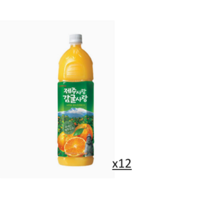 제주사랑감귤사랑 음료, 1.5L, 12개