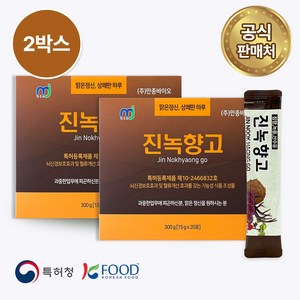 뇌신경보호 혈류개선 어지러움 집중력 기억력 면역력 피로회복 특허등록 녹용 마카 산수유 지황 당귀 만종바이오 진녹향고, 40개, 15ml