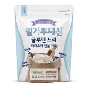 밀가루대신 글루텐프리 타피오카 전분가루, 1.2kg, 1개