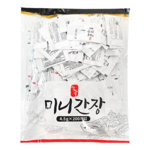 신슈 미니 간장 1팩 (4.5g 200개) [코우], 900g, 1개