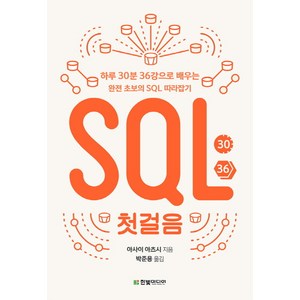 SQL 첫걸음 : 하루 30분 36강으로 배우는 완전 초보의 SQL 따라잡기, 한빛미디어