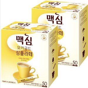 맥심 모카골드 심플라떼 커피믹스, 10.5g, 50개입, 2개