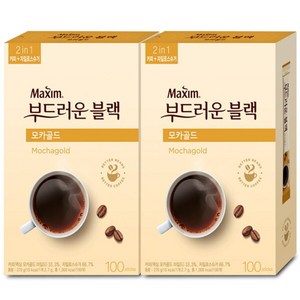 맥심 모카골드 부드러운 블랙 커피믹스, 2.7g, 100개입, 2개