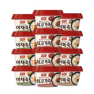 양반 쇠고기죽285gx4개+야채죽285gx4개+전복죽285gx4개(총12개), 1세트, 285g