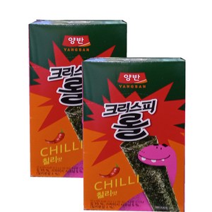 양반김 크리스피롤 칠리맛, 2개, 25g