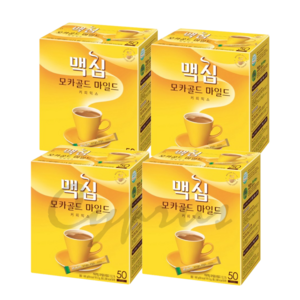 맥심 모카골드 마일드 커피믹스, 12g, 50개입, 4개