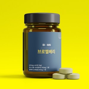 비문앤 브로멜라인 600mg 아이 빌베리, 1개, 60정