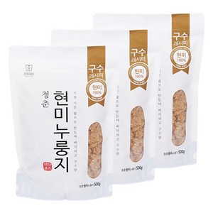 비타푸즈 청춘현미누룽지, 500g, 3개