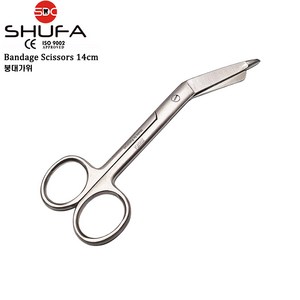 SHUFA 슈파 붕대가위 테이핑가위 14cm (밴디지시저 / Bandage Scissors), 1개