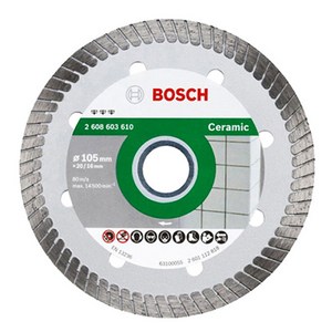 보쉬 4인치 다이아몬드 절단석 타일용 사기 시유 타일 그라인더날 2608603610, 1개