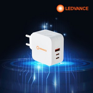 레드밴스 65W 고속 충전기 노트북 어댑터 퀵차지 USB PD C타입 3포트 GaN, 레드밴스 65W GaN 3포트 고속충전기, 1개