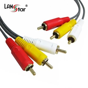 LANsta 3RCA 수수 컴포지트 케이블 1.5M LS-3RCA-MM-1.5M, 1개