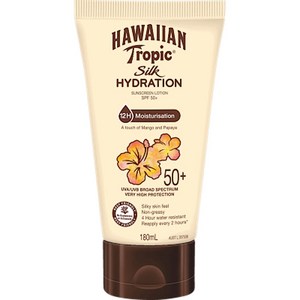 Hawaiian Topic 하와이안 트로픽 실크 하이드레이션 선스크린 로션 자외선 차단제 SPF 50, 180ml, 1개