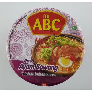 킹푸드 에이비씨 미 인스턴트 컵 라사 아얌 바왕60g King Food ABC Me Instant Cup Lasa Ayam Bawang 60g, 1개