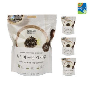 메이저유통 해초랑 무가미 구운 김가루 1박스(40g x 3봉), 1박스, 무가미 구운 김가루(40g x 3봉)