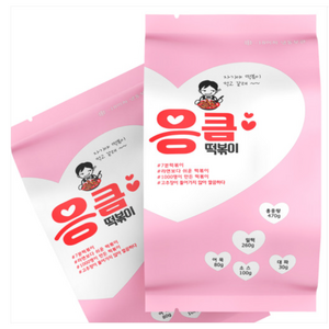 응큼떡볶이 밀키트 470g(2인분), 470g, 4개