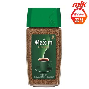 맥심 디카페인 커피원두 병, 100g, 1개