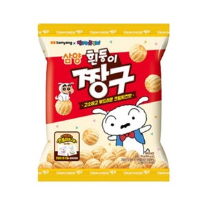 삼양 흰둥이 짱구 크림치즈맛, 70g, 3개