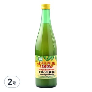 유로푸드 유기농 레몬주스, 500ml, 2개