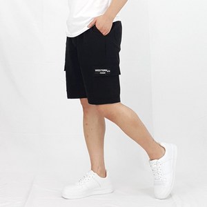 오로꼬 남자 아이스 반바지 여름 밴딩 카고 스판