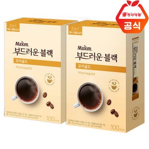 맥심 모카골드 부드러운 블랙 커피믹스, 2.7g, 100개입, 2개