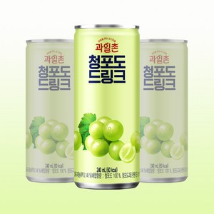 과일촌 청포도 드링크 240ml x 30캔, 30개