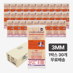 엠제이푸드 나인티나인 쌀국수 면 3mm, 400g, 30개