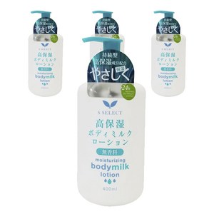 에스셀렉트 고보습 바디 밀크 로션, 4개, 400ml