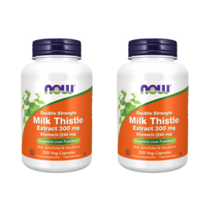 NOW Foods 나우푸드 실리마린 밀크씨슬 300mg 200정 2개