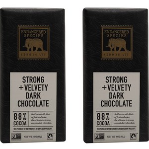 인댄절드스피시즈초콜릿 다크 초콜릿 글루텐 프리 비건, 2개, 85g