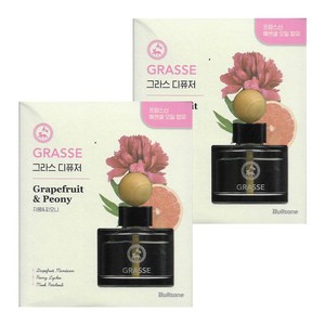 불스원 프리미엄 그라스 차량용 디퓨저 105ml, GRASSE 자몽&피오니, 2개