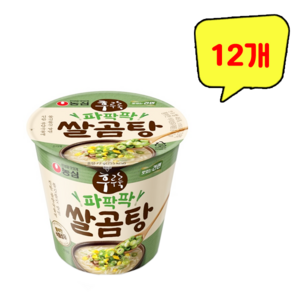 농심 후루룩 파팍팍 쌀곰탕, 12개, 72g