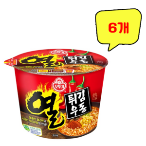 오뚜기 열튀김우동 100g, 6개