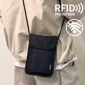 데이그린 RFID 차단 여행용 미니 크로스백 여권 가방