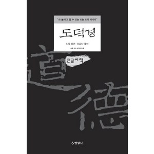 도덕경(큰글씨책):도라고 할 수 있는 도는 도가 아니다, 현암사, 노자, 오강남(풀이)