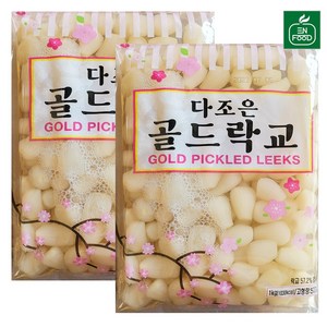 이엔푸드 다조은 골드락교, 1kg, 2개