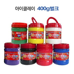 아모스 탱탱 아이클레이 400g, 흰색, 1개