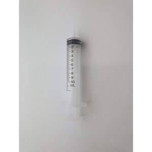 주사기 10ml 실험용 일회용 주사기 (무침), 1개