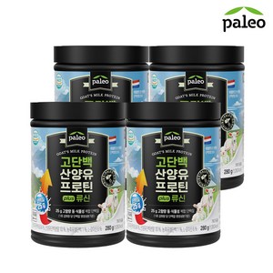 팔레오 고단백 산양유 프로틴 plus 류신, 280g, 4개