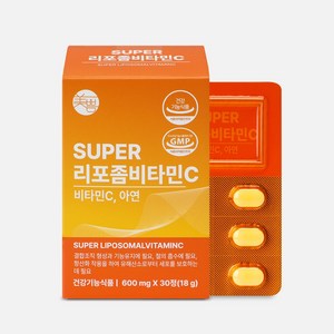 미쁨생활건강 SUPER 리포좀 비타민C 고함량 비타민, 1개, 30정