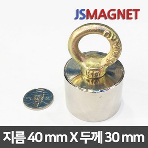 정신마그네트 초강력 네오디움자석 홀더자석 아이볼트 세트, 1개, 09_홀더세트_D40X30T(M8)